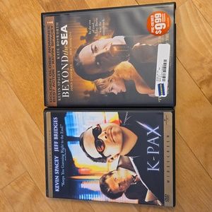 Two pg-13 dvds- Beyond the Sea,  K-Pax